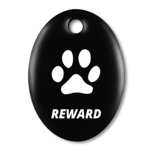 P305ENBK Black Small tag - PAW - Front